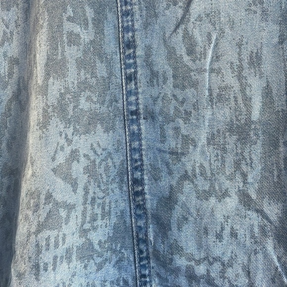 Max Jeans Denim Sleeveless Dress with Animal Print (Size Small) - Picture 3 of 5